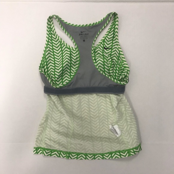 Nike Dry Fit Racerback Green Athletic Top - Picture 6 of 6